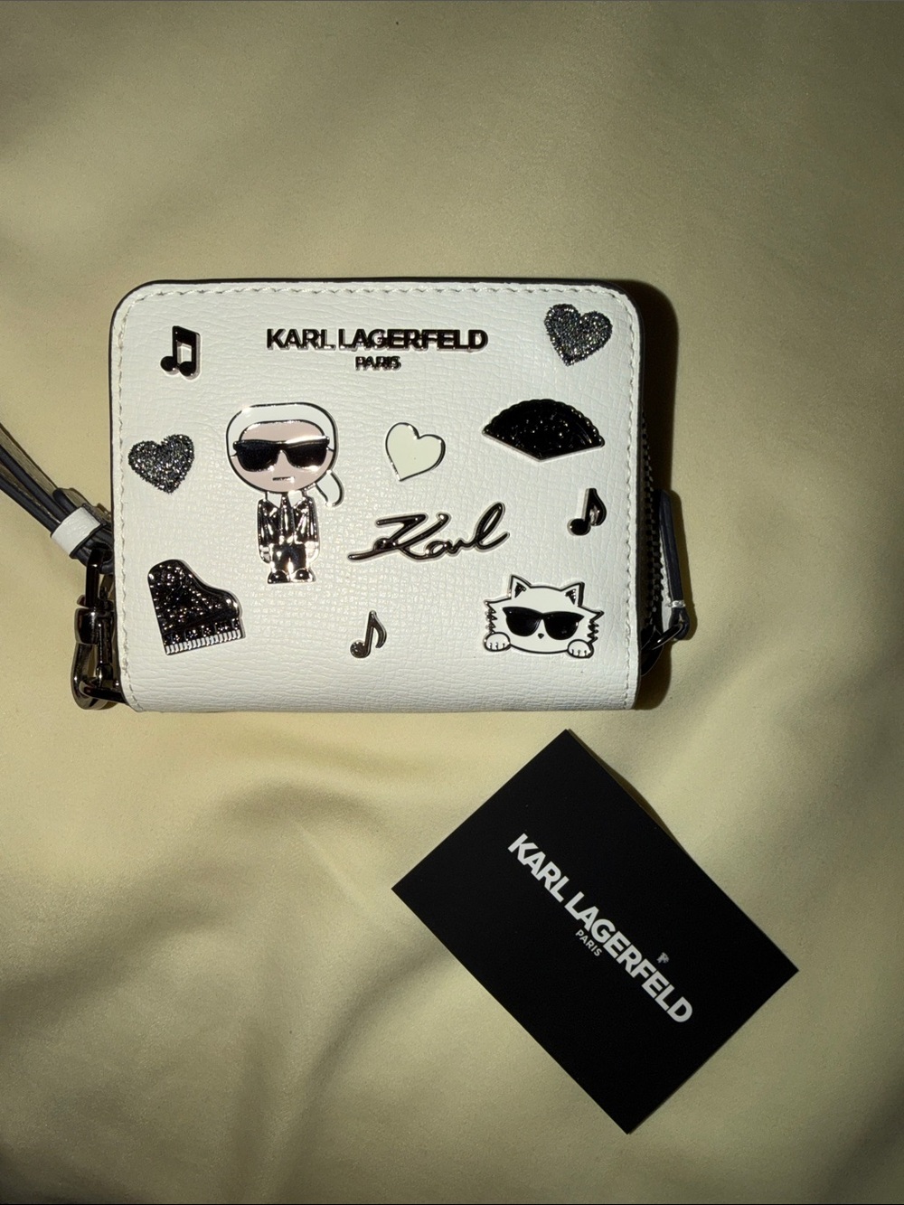 Karl Lagerfeld Zip Wristlet Wallet